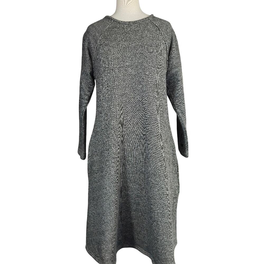 Matti Mamane Sweatshirt Dress Long Sleeve Grey Size Small